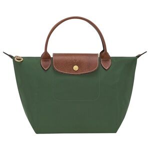 NWT Longchamp Le Pliage Small in British Green Recycled Canvas